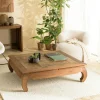 Table opium teck recyclé décor mosaïque SWING