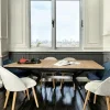 Table rectangulaire extensible en chêne blanc 220 cm PALERME
