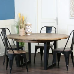 Table Repas Extensible Bois recyclé 180/240x90x77cm BRISBANE
