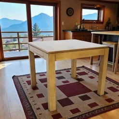 Table repas extensible hévéa 90/154cm HELENA