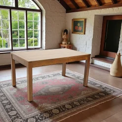 Table repas rectangle extensible 150-250cm hévéa ATTAN