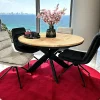 Table ronde extensible en chêne huilé 130 cm PALERME