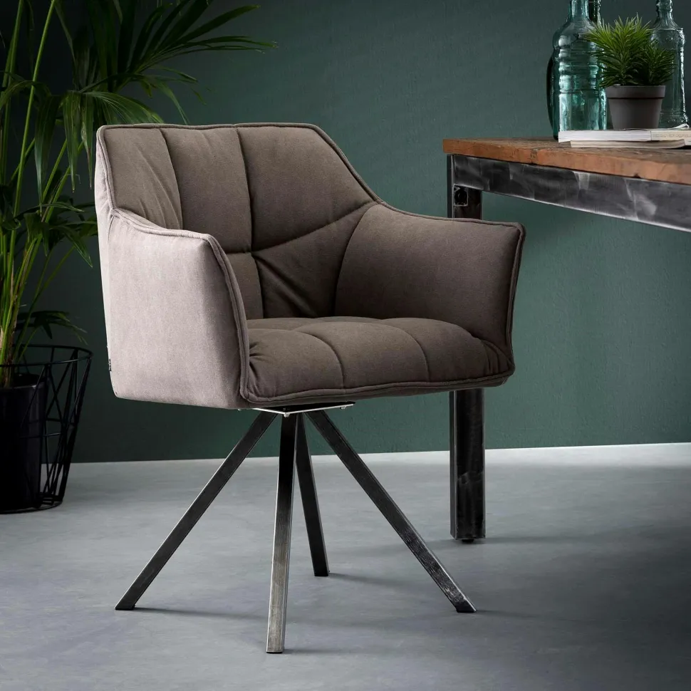 Table ronde extensible en chêne clair avec piètement baguette (2 rallonges incluses) ø120 cm / 160 cm / 200 cm AMSTERDAM