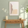 Tableau abstrait broderie tuftée 63 x 93 cm
