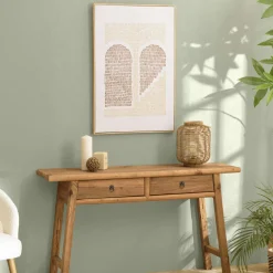Tableau abstrait broderie tuftée 63 x 93 cm
