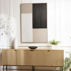 Tableau design formes géométriques superposées 83 x 123 cm