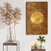 Tableau doré motif soleil – sur toile
