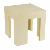Tabouret carré en béton beige BRASILIA