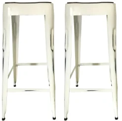 Tabouret de bar bleu (lot de 2) LEEDS