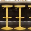Tabouret de bar réglable métal jaune (lot de 2) LEEDS
