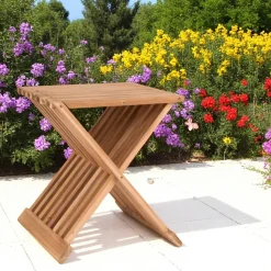 Tabouret en bois de teck MENDOZA