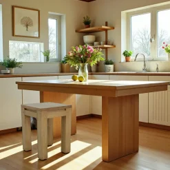 Tabouret hévéa OLGA
