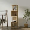 Étagère colonne design - effet bois clair MARFA
