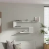 Étagère murale design blanche silhouette zigzag MARFA