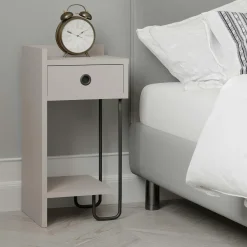 Étagère murale design effet bois clair en zigzag MARFA