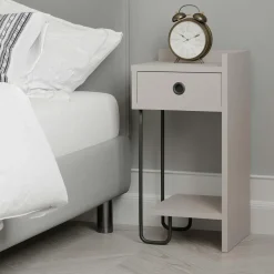 Étagère murale design effet bois clair en zigzag MARFA