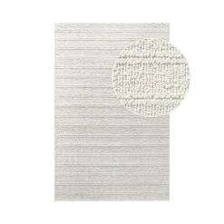 Tapis blanc ivoire en laine tuftée main 160x230 cm FEZ