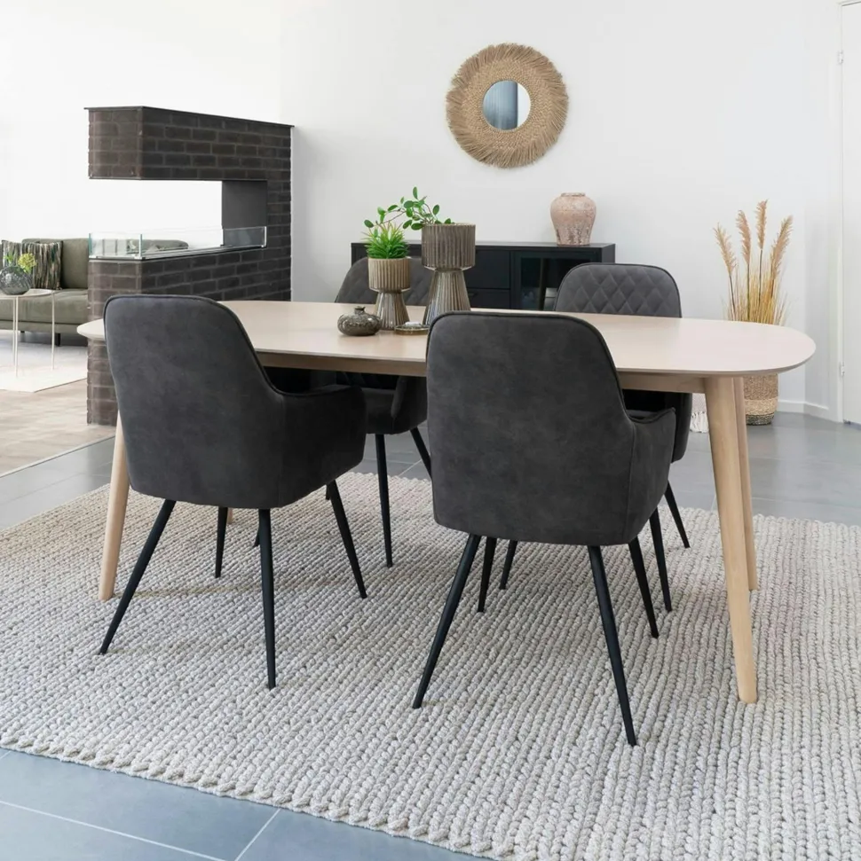 Tapis blanc ivoire en laine tressée main 160x230 cm FEZ