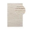 Tapis blanc ivoire en laine tuftée main 200x300 cm FEZ