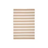 Tapis d'extérieur écoresponsable - rayures beige/blanc MENDOZA