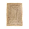 Tapis en jute tressée - format rectangulaire, esprit bohème FEZ