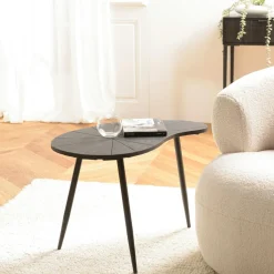 Tapis rectangulaire 160 x 230 cm laine tissée kaki chiné