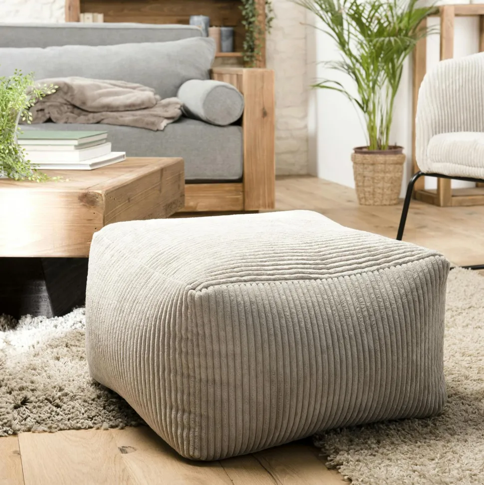 Tapis rectangulaire 160 x 230 cm laine tissée gris chiné