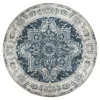 Tapis rond bleu style vintage ø200 cm FEZ