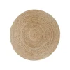 Tapis rond en jute tressée Ø90 cm - style bohème et nature FEZ
