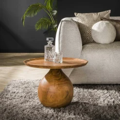 Tapis rond en jute tressée Ø150 cm - style bohème et nature FEZ
