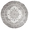 Tapis rond noir et blanc style vintage ø200 cm FEZ