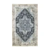 Tapis vintage bleu à motifs traditionnels 160x230 cm FEZ