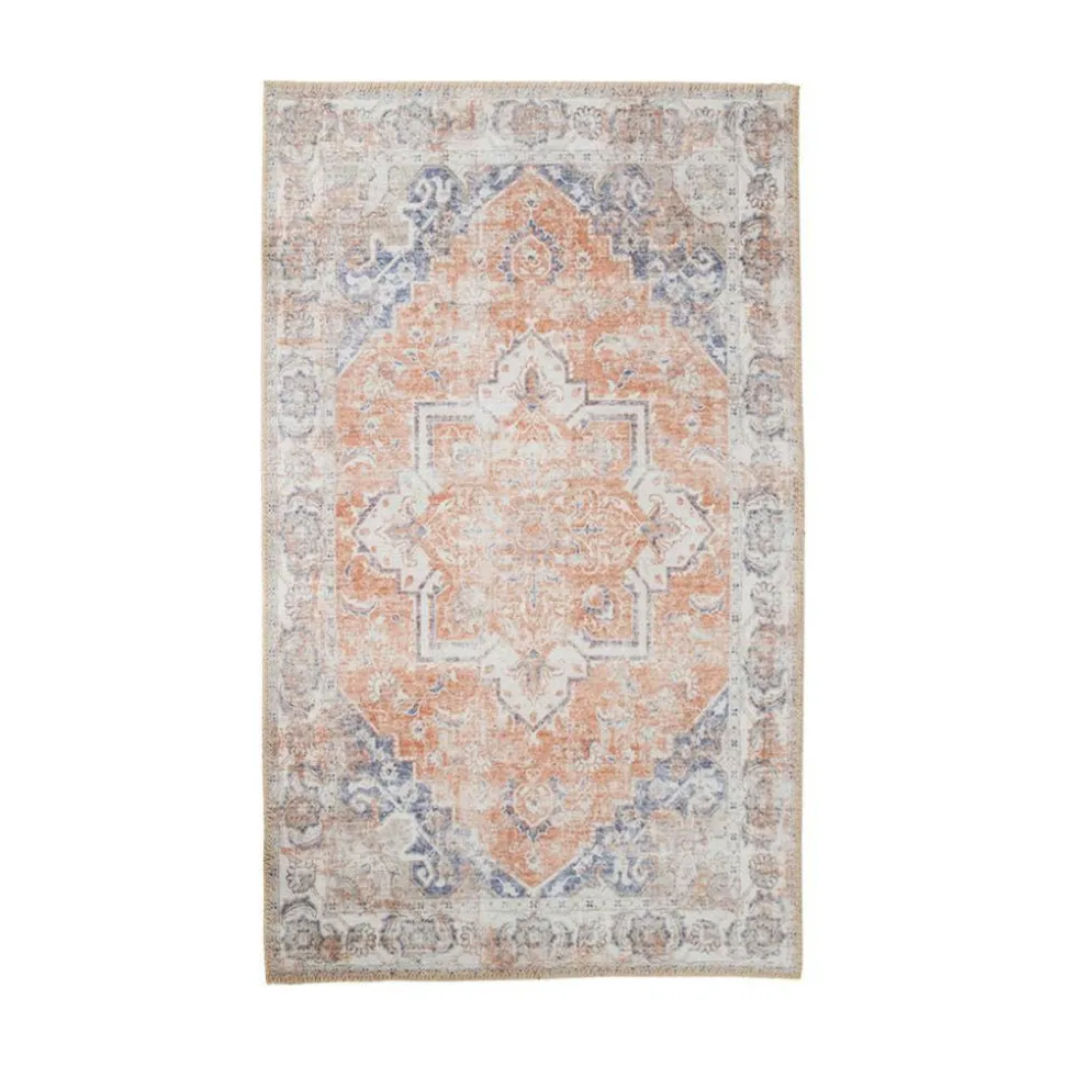 Tapis vintage noir et blanc à motifs traditionnels 160x230 cm FEZ