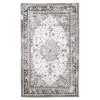 Tapis vintage noir et blanc à motifs traditionnels 200x300 cm FEZ