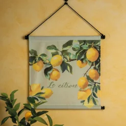 Toile kakemono citrons 50x50 cm