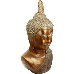 Tête de cheval en métal multicolore sur socle H75x47x21cm