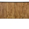 Tête de Lit en Hévéa recyclé naturel et métal 165x120cm LOFT