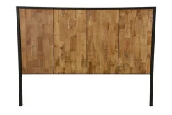 Tête de Lit en Hévéa recyclé naturel et métal 165x120cm LOFT