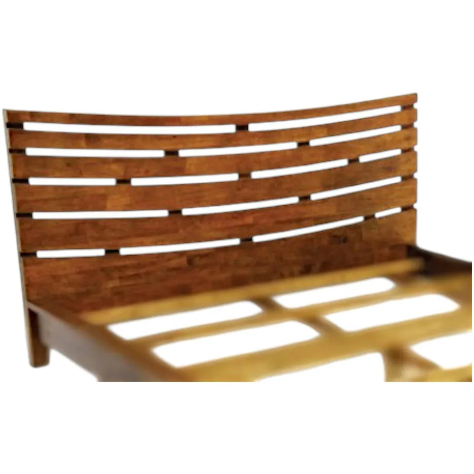 Tête de lit incurvée Hévéa pour lit couchage 160 164x100cm NIAGARA