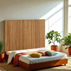 Tête de lit moderne bois – structure baguette, 145 cm IENA