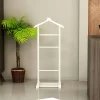 Valet de chambre blanc avec plateau vide-poches SITIA