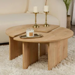Valet de chambre double - bois clair, vide-poches SITIA