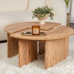 Valet de chambre double - bois clair, vide-poches SITIA