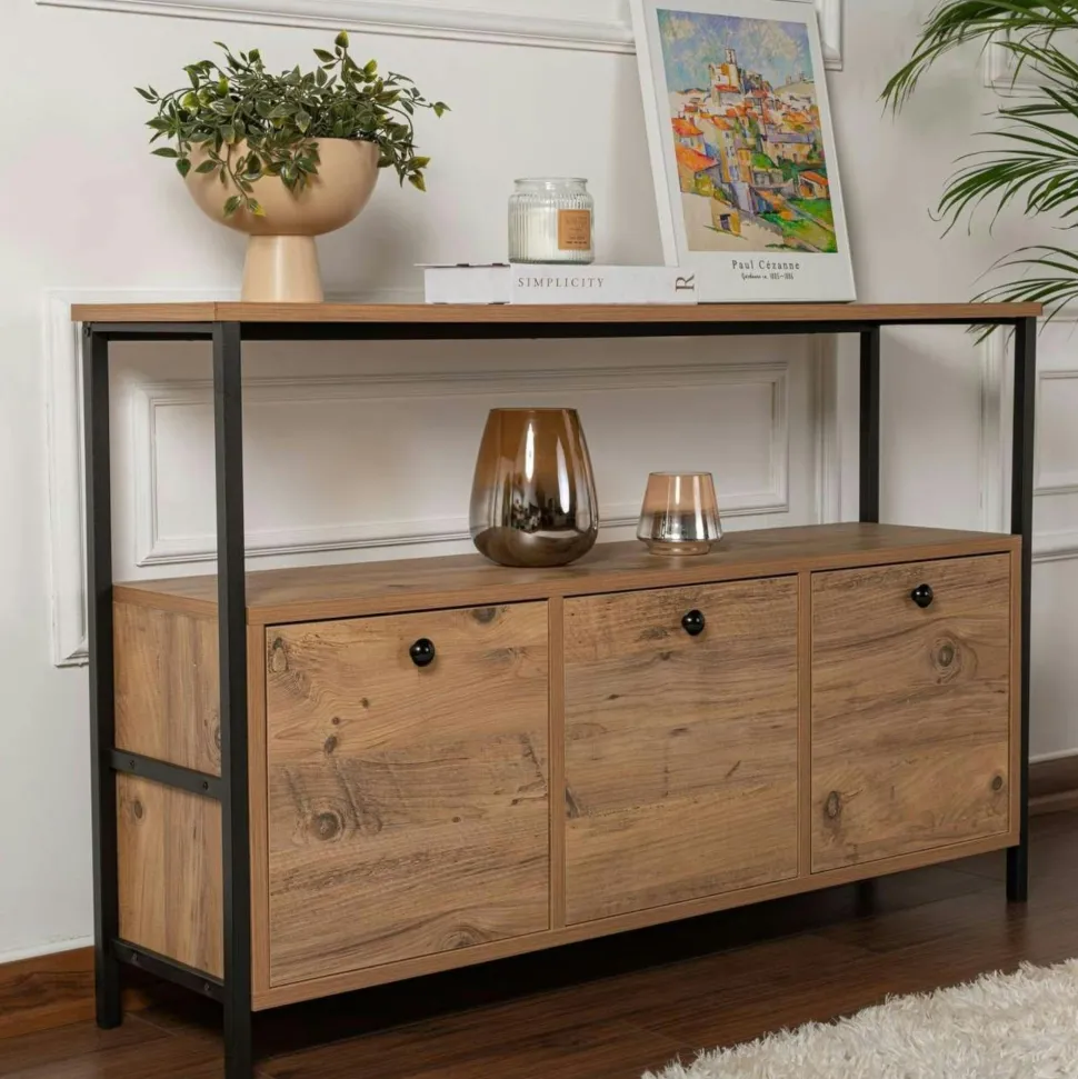 Valet de chambre double - bois clair, vide-poches SITIA