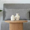 Vase corolle en céramique blanche (ensemble de 2)