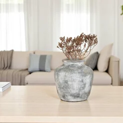 Vase décoratif vintage gris clair