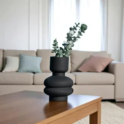 Vase vintage marron et vert